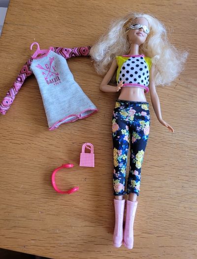 Older Barbie with clothes