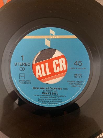 Mamas Boys single vinyl