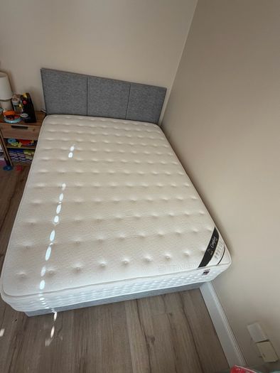 Double Bed (Mattress, Base + Headboard)