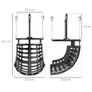 Basketball Ball Return Ball Return System 360 Rotation 35.6 x 35.6 x 75.5 cm Black Image 2