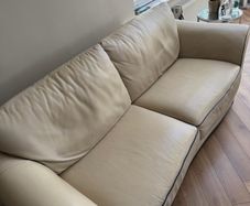 3 seater Italian leather Natuzzi sofa