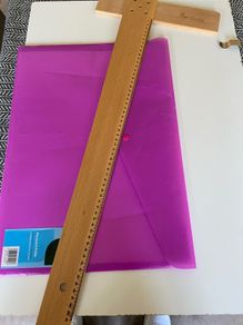 Wooden T Bar, drawing board with clips