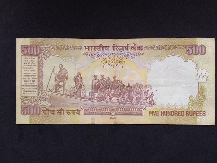Reserve Bank of India : 2006 , Mahatma Gandhi , 500 Indian Rupees