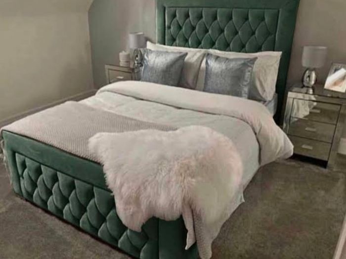 Cream Ottoman Storage Bed,Beds