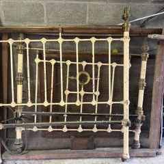Old cast iron bed