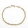 Signed 925 Sterling Silver Wheat Bracelet Image 2