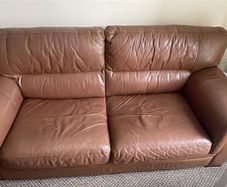 Two Piece Brown Sofa Set