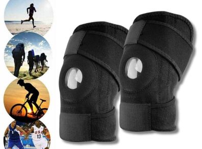 Adjustable Knee Support Braces Pair 2pcs | Lightweight & Breathable | New