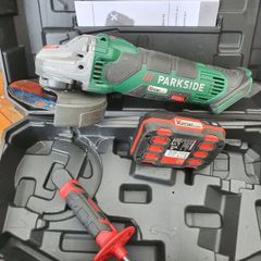 Parkside battery angle grinder