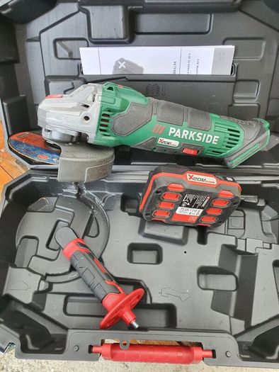 Parkside battery angle grinder