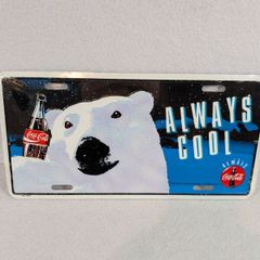 Coca cola metal sign