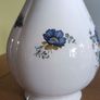Royal Tara Blue Cornflower Floral Vase Galway Ireland 20 cm Tall Fine Bone China Image 3