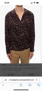 Allsaints Tortoiseshell L/S Shirt BNWT Size Small