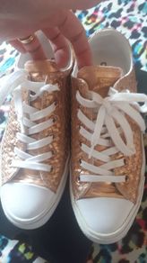 Rose gold converse
