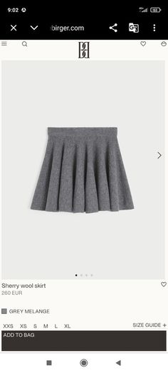 Designer wool skirt by Malene Birger