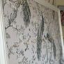 Wedding Escort Card Display Board - Peacock Chinoiserie, Handmade, Dismantles Image 2