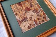 Original Irish Pressed Flower Art by Annette Preston Framed