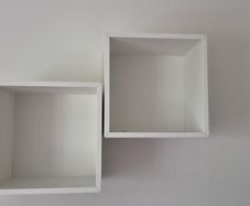 9 IKEA EKET White Wall Storage Cubes