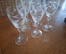 6 Crystal Glasses