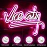 Vice City Neon Sign Pink White Led Sign for Bedroom Wall Decor USB Powered Letter Neon Light for Game Room, Man Cave, Gaming Zone (FREE POSTAGE) Image 5