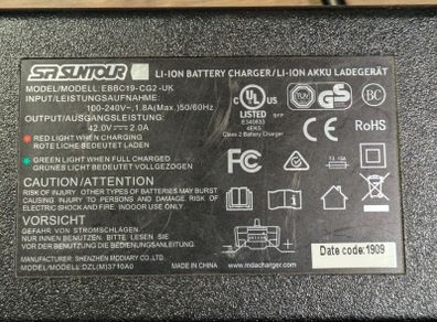 SR SUNTOUR Carrera electric bike charger