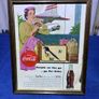 Vintage framed Coca Cola advertising print Image 2