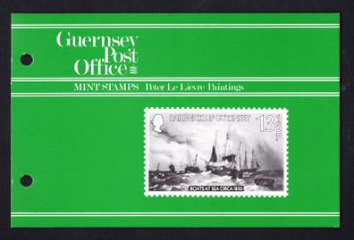 1980 Guernsey Peter Le Lievre Paintings Commemorative Stamps Presentation Pack