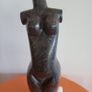 Serpentine Marble "Venus" Female Torso Sculpture on Marble Base Image 3