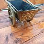 Antique Heavy Brass Horse & Cart Image 6