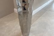 Mirror effect ceramic floor vase