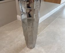 Mirror effect ceramic floor vase