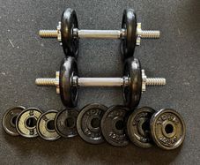 Weights - 2 x 10KG Adjustable Dumbbells