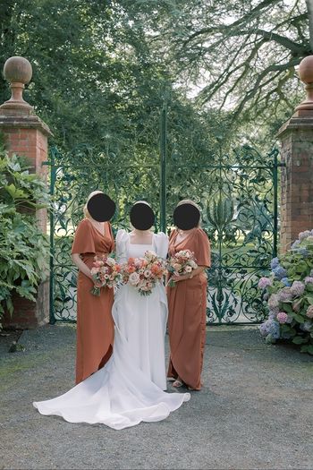 Wedding dress & overskirt