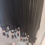 Black long detailed scarf Perfect condition Postage included Image 2