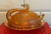 Carnival Glass swan