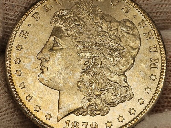 USA United States Silver 1879 S Silver Morgan Dollar Beautiful Uncirculated Lustrous Superb!