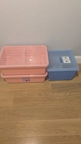 Storage boxes on wheels