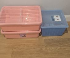 Storage boxes on wheels