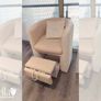 Bespoke Pedicure Chair and small pouf Image 6