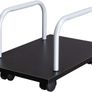 _Computer Desk with Wheels PC Table with Keyboard Drawer 2 Shelves 120 x 59 x 90 cm Image 3