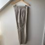 Massimo Dutti Wide Leg Wool Cargo Trousers Image 5