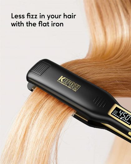 Steam Hair Straightener Flat Iron Tourmaline Ceramic Professional Hair Straightener LCD Digital Screen Salon Steam Hair