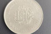 Queen and Philip 25th wedding anniversary Coin Free  postage