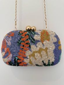 Sequin Statement Clutch Bag