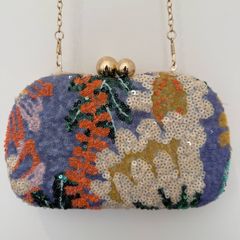 Sequin Statement Clutch Bag