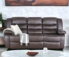 3 Seater PU Leather Recliner Sofa , Waterproof.