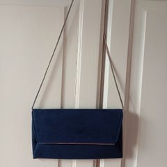 Navy Clutch Bag