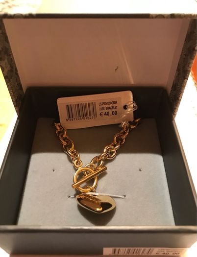 BNWT Gold Coloured Heart Bracelet by Soul