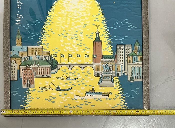 Original 1953 Stockholm Vintage Poster - Curt Blix