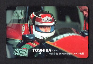 Japan 50 Unit Toshiba, Team Larrousse (Aguri Suzuki Formula One) (Tamura) Call Card (Phonecard) used